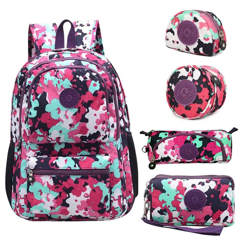 5pcs Cloud ACEPERCH женские оригинальные рюкзаки Mochila Mujer Escolar Feminina, школьная сумка для девочки-подростка, нейлоновый Водонепроницаемый женский рюкзак - Цвет: 5pcs Cloud