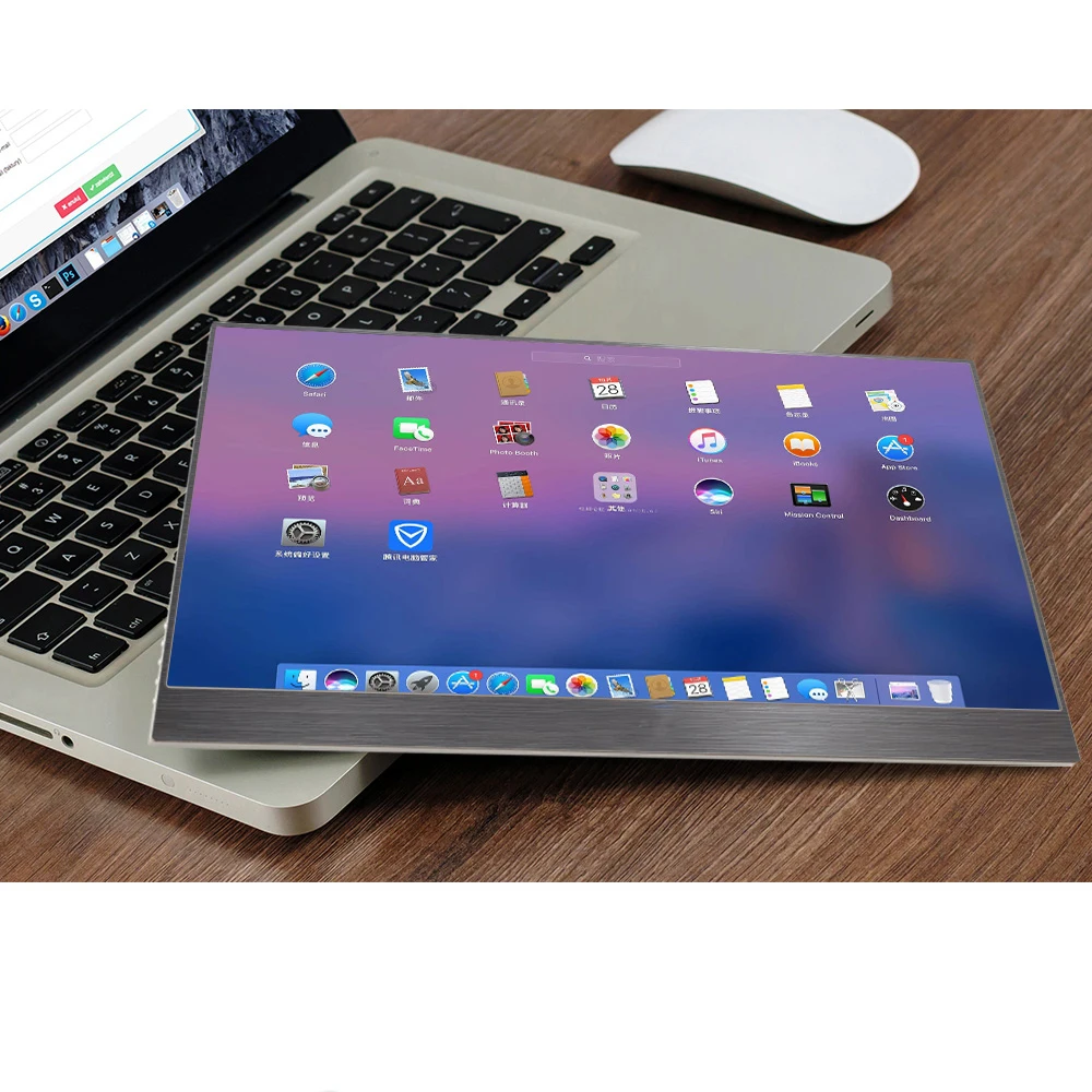 Портативный монитор 4K Touch 15 6 ультратонкий IPS ЖК-дисплей 13 3 дюйма 3840x2160 с Type C для