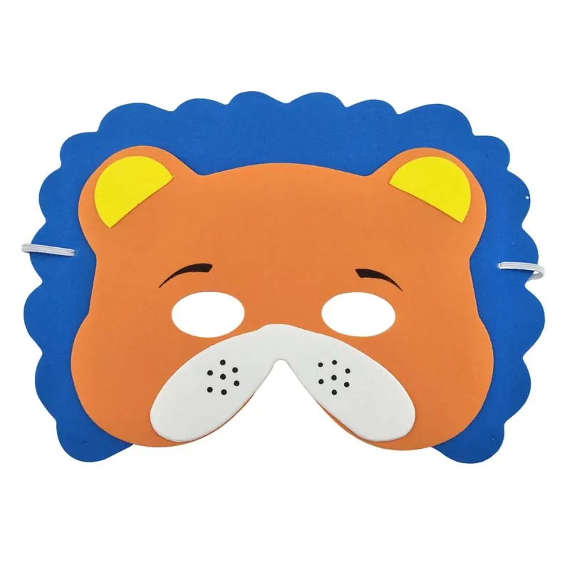 12 PCS DIY kids animal masks EVA Foam Birthday Party Masks Birthday Party Decor Kids Jungle Party Safari Party Decor Kids Favors