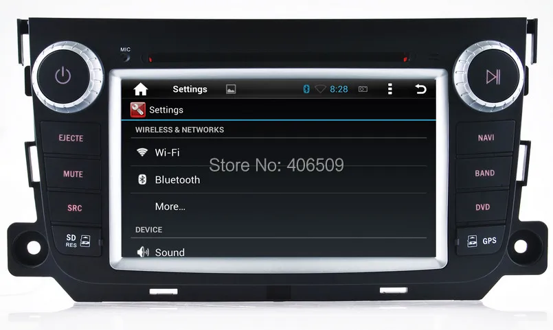 Android 8 0 автомобильный DVD плеер GPS навигация для Smart Fortwo 2012 2013 2014 с Bluetooth Радио USB SD AUX