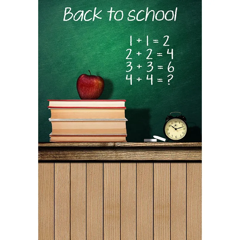 

5x7ft Back to School Blackboard Books Washable One Piece No Wrinkle Banner Photo Studio Background Backdrop Polyester Fabric