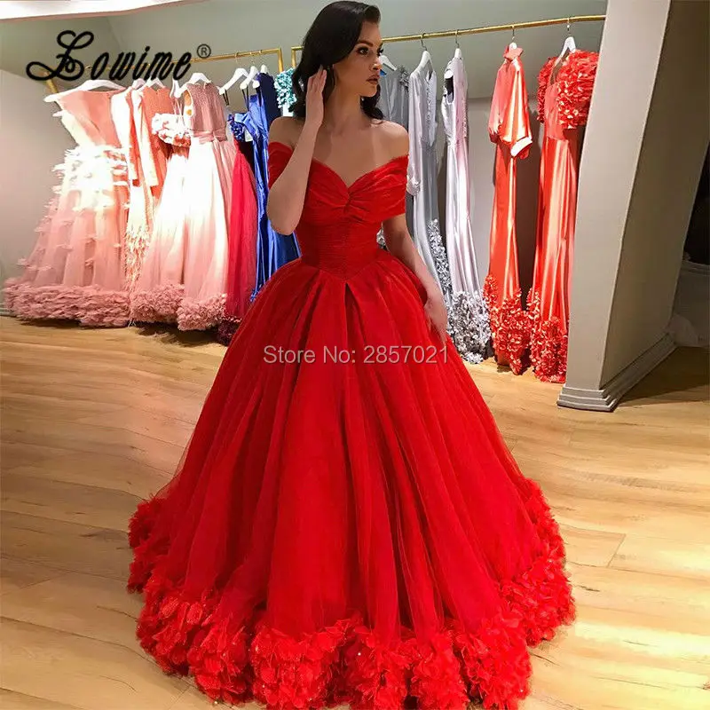 Хит продаж 2017 красное вечернее платье нового дизайна принцессы с v-образным