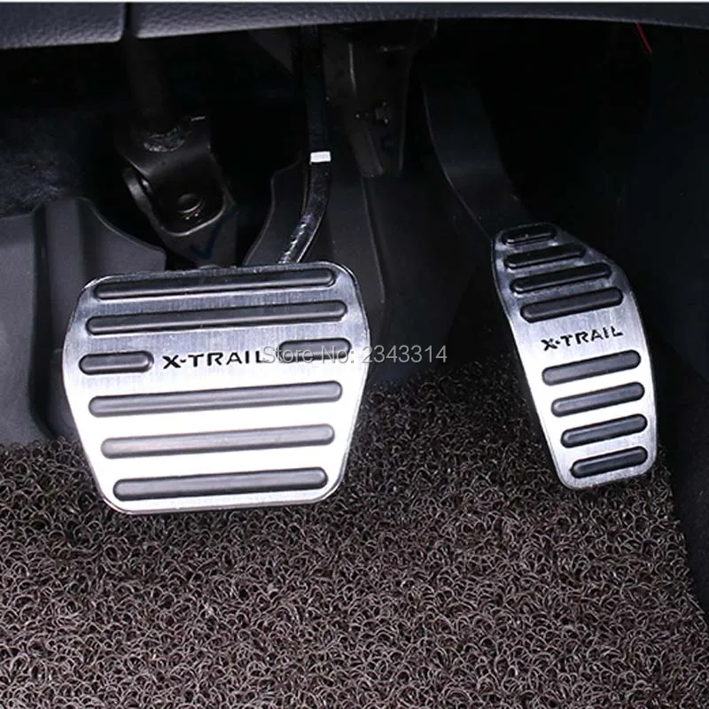 Для Nissan X-Trail X Trail XTrail T32 алюминий на педаль акселератора ГАЗ тормозные колодки педали внутренний автомобильный аксессуар