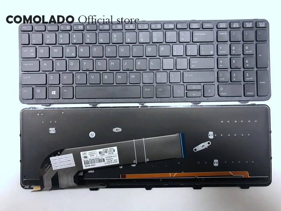 Клавиатура для ноутбука с подсветкой США для hp Probook 450 G0 450 G1 455 G1 470 G2 черная клавиатура для ноутбука с подсветкой раскладка США