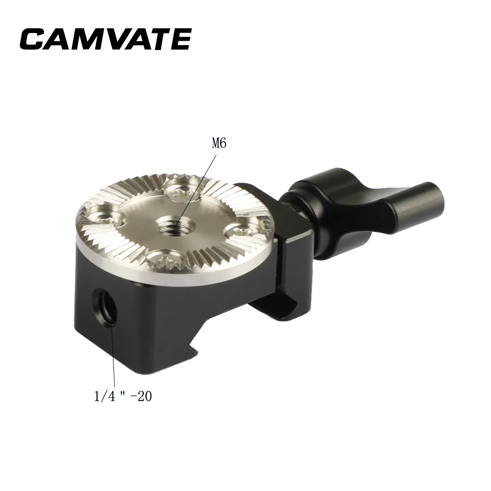 CAMVATE Стандартный быстросъемный зажим NATO с ARRI Rosette M6 Резьбовое крепление для DSLR