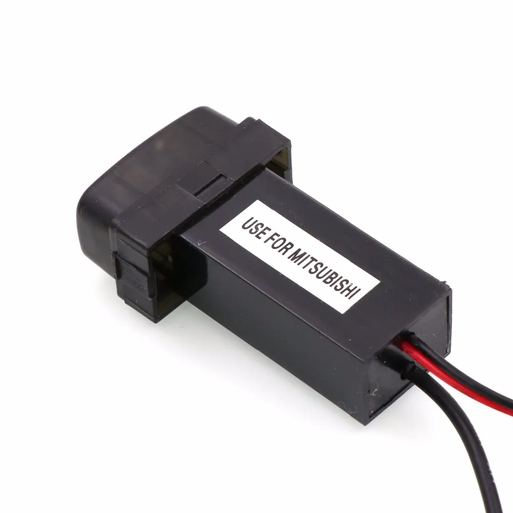 Строительство специального автомобиля 5V 2.1A USB Интерфейс Зарядное устройство и USB аудио Вход гнездо Применение для Mitsubishi, ASX, Lancer, Outlander Pajero
