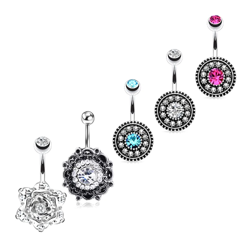 

navel piercing sexy Stainless Steel 5 pc/set