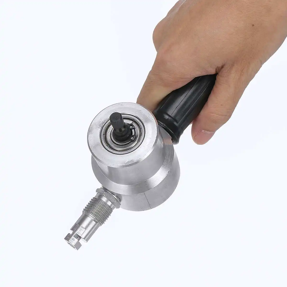 Пила Резак Режущий инструмент Nibbler Cutter Drill Attachment двойная головка металлическая двойная головка листового металла сверло Регулируемая на 360 градусов