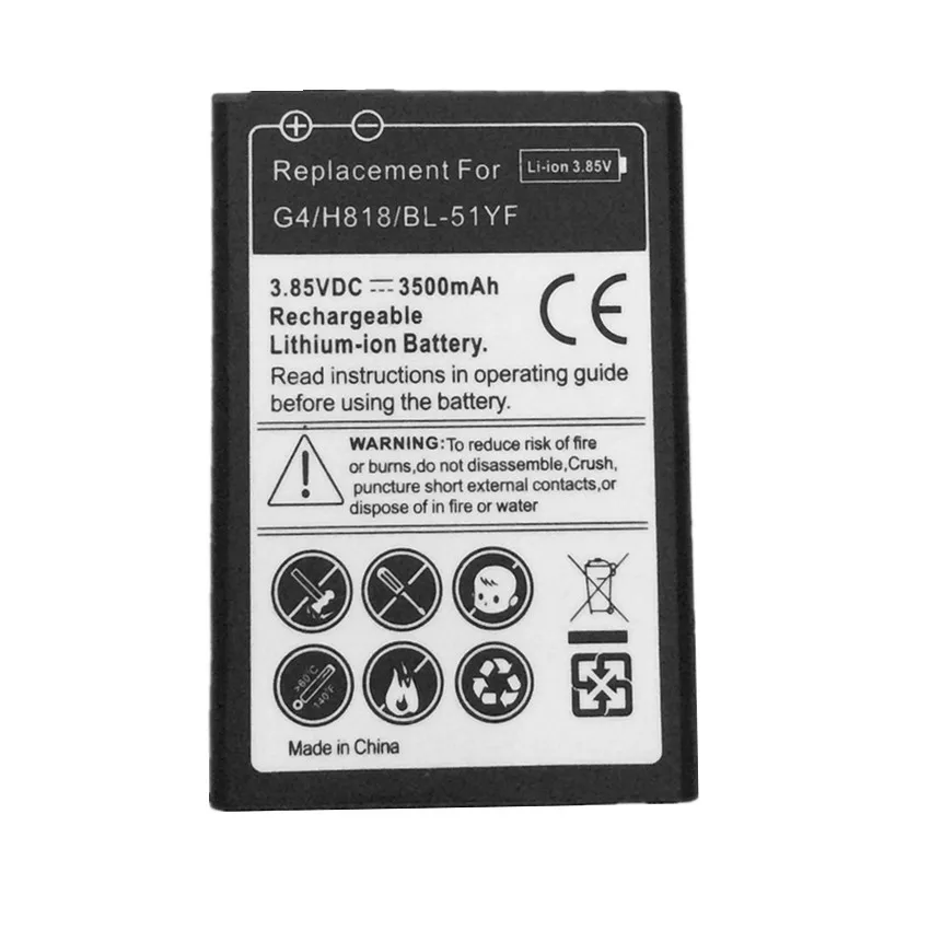 Замена Батарея BL51YF BL 51YF для LG G4 H818 H819 H810 H815 VS986 LS991 51YF|Аккумуляторы мобильных