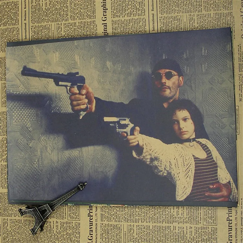 Винтаж классическое кино серия Леон Профессиональный постер наклейки ретро