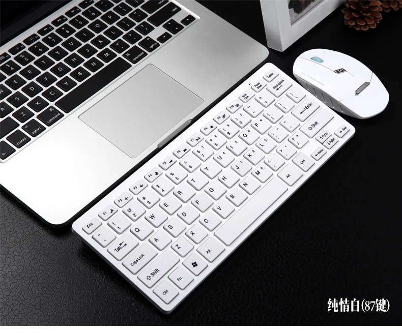 

2.4G Wireless Keyboard With Mouse Combo Optical 1600Dpi Ultra-thin Keyboard Set For DESKTOP PC Laptop Win7/8 Android TV Box 1Set