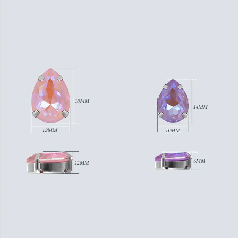 Новый стиль Каплевидная форма мокко ФЛУОРЕСЦЕНТНОЕ Стекло Хрустальное шитье