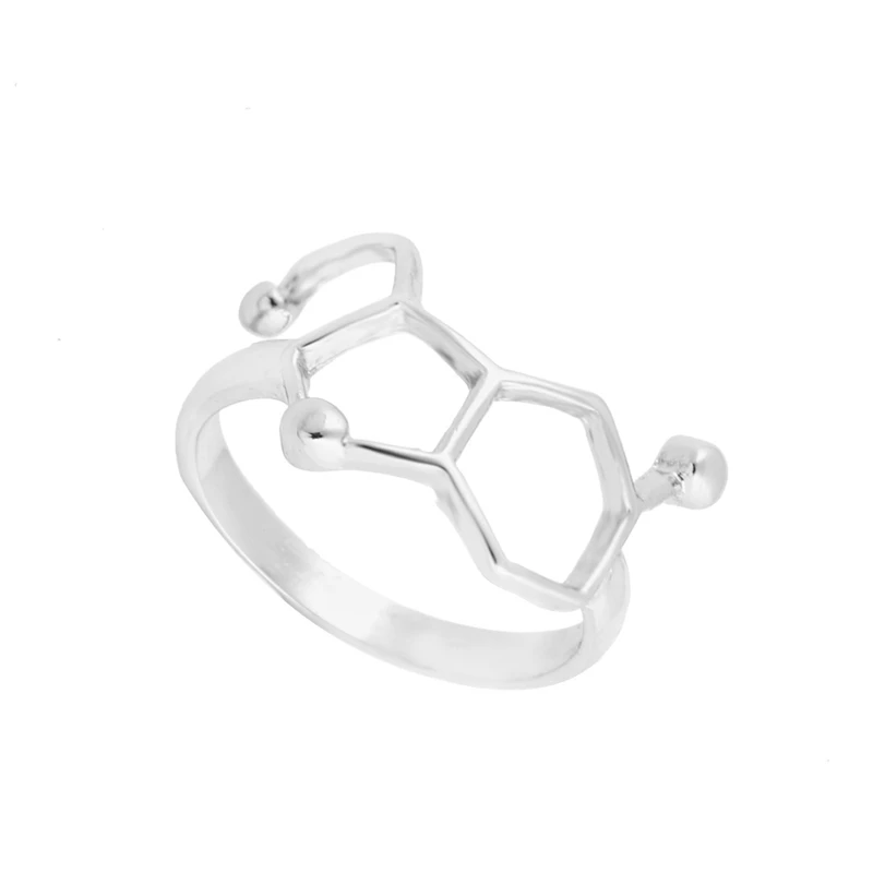 Yiustar Новые популярные Кольца серотонина молекула кольцо Пособия по химии Jewelry