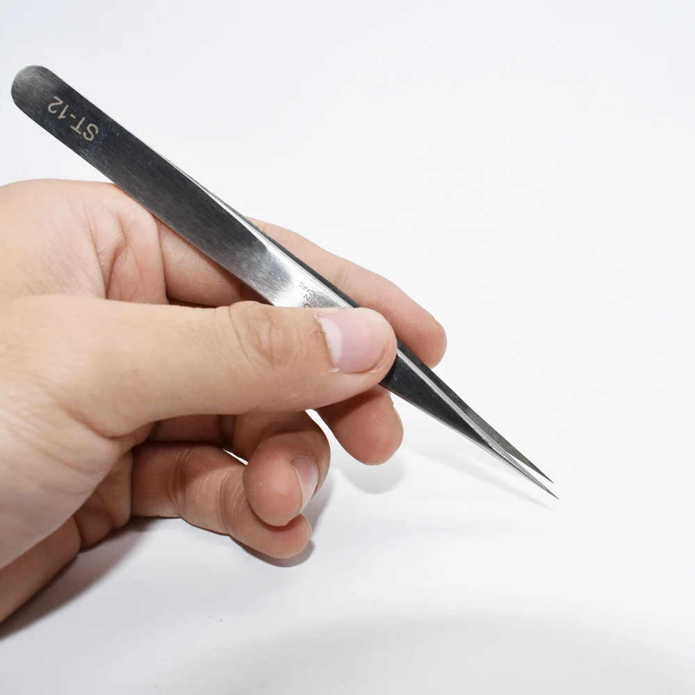 1 шт. пинцет из нержавеющей стали|stainless steel tweezers|steel tweezershand tools |