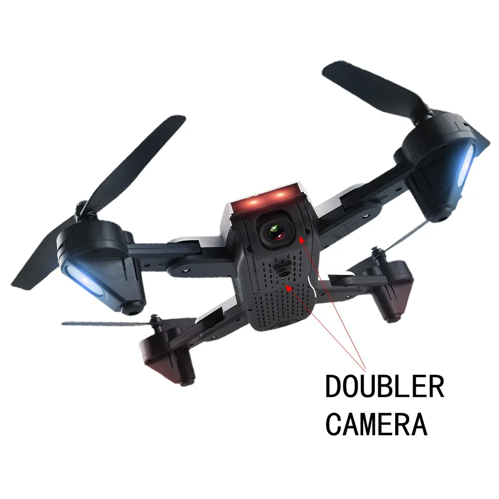 Автоматический Дрон с камерой двойная камера Wifi Fpv Квадрокоптер селфи Rc игрушки