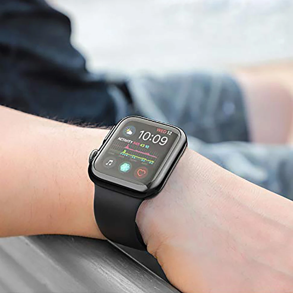 Чехол Ascromy для Apple Watch Series 4 40 мм 44 защита экрана мягкий ударопрочный чехол из ТПУ