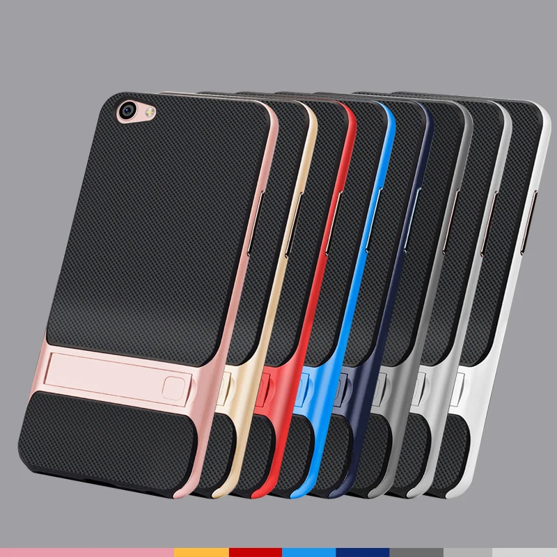 Для OPPO R9S/R9s плюс Чехол Slim Armor подставка держатель ТПУ PC противоударный резиновый