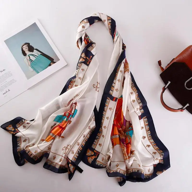 Autumn Fashion Women Warm Shawl Floral Print Rectangular Scarf Casual Decoration Accessories Gift Sweet | Аксессуары для одежды