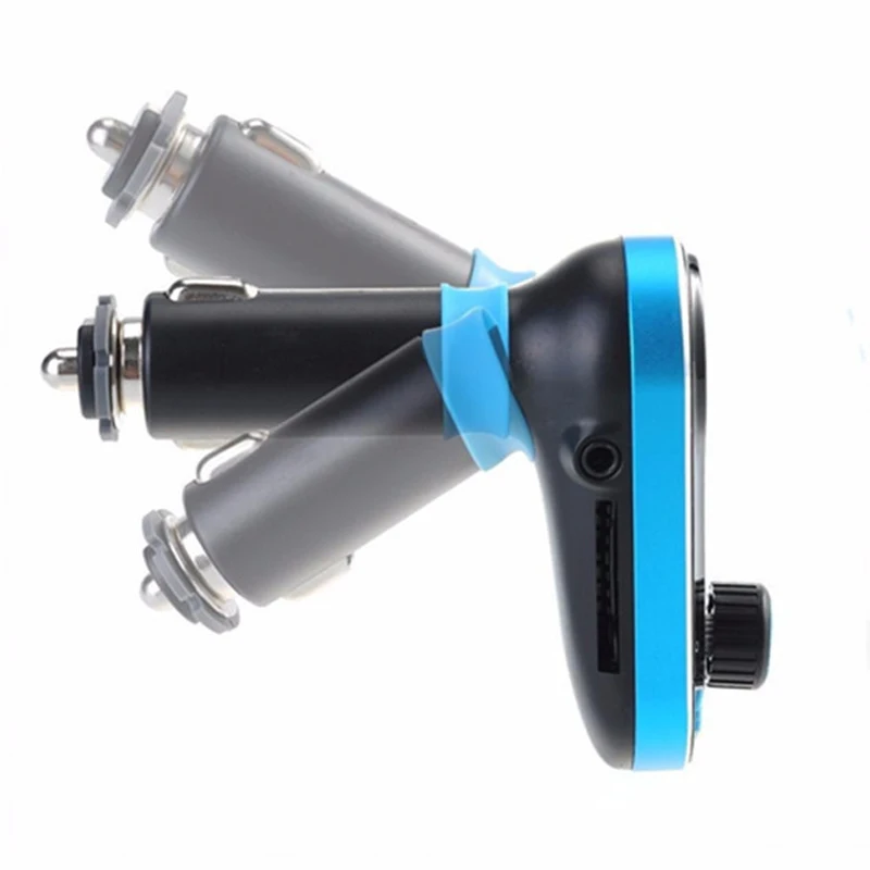 dual usb car charger adapter aux line in u disk mp3 music player phone charge realme poco redmi cubot doogee audio transmitter free global shipping