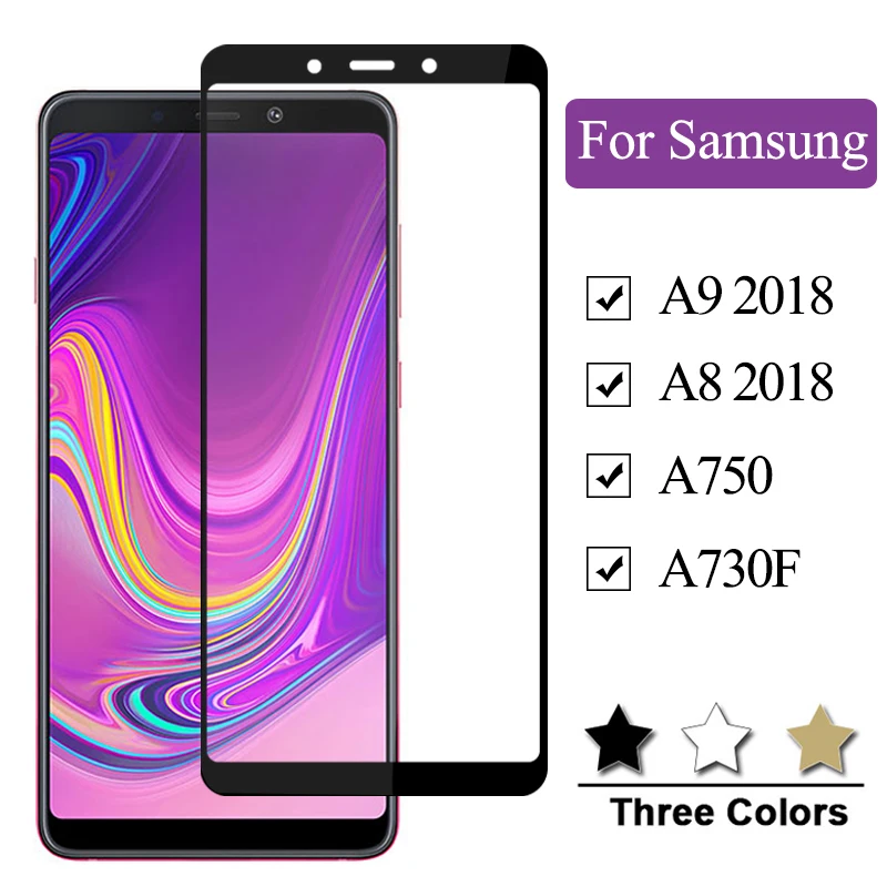 Защитное стекло для Samsung Galaxy A9 A8 A7 закаленное 9 A 8a 7a стеклянное A9200 кристалл Nano Uv