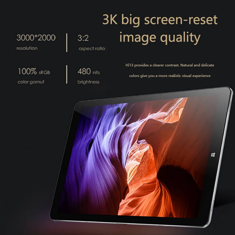 CHUWI Hi13 Apollo N3450 четырехъядерный 13 5 &quot2 в 1 Windows 10 планшетный ПК 4 ГБ ОЗУ 64 Гб ПЗУ 3000x2000 3