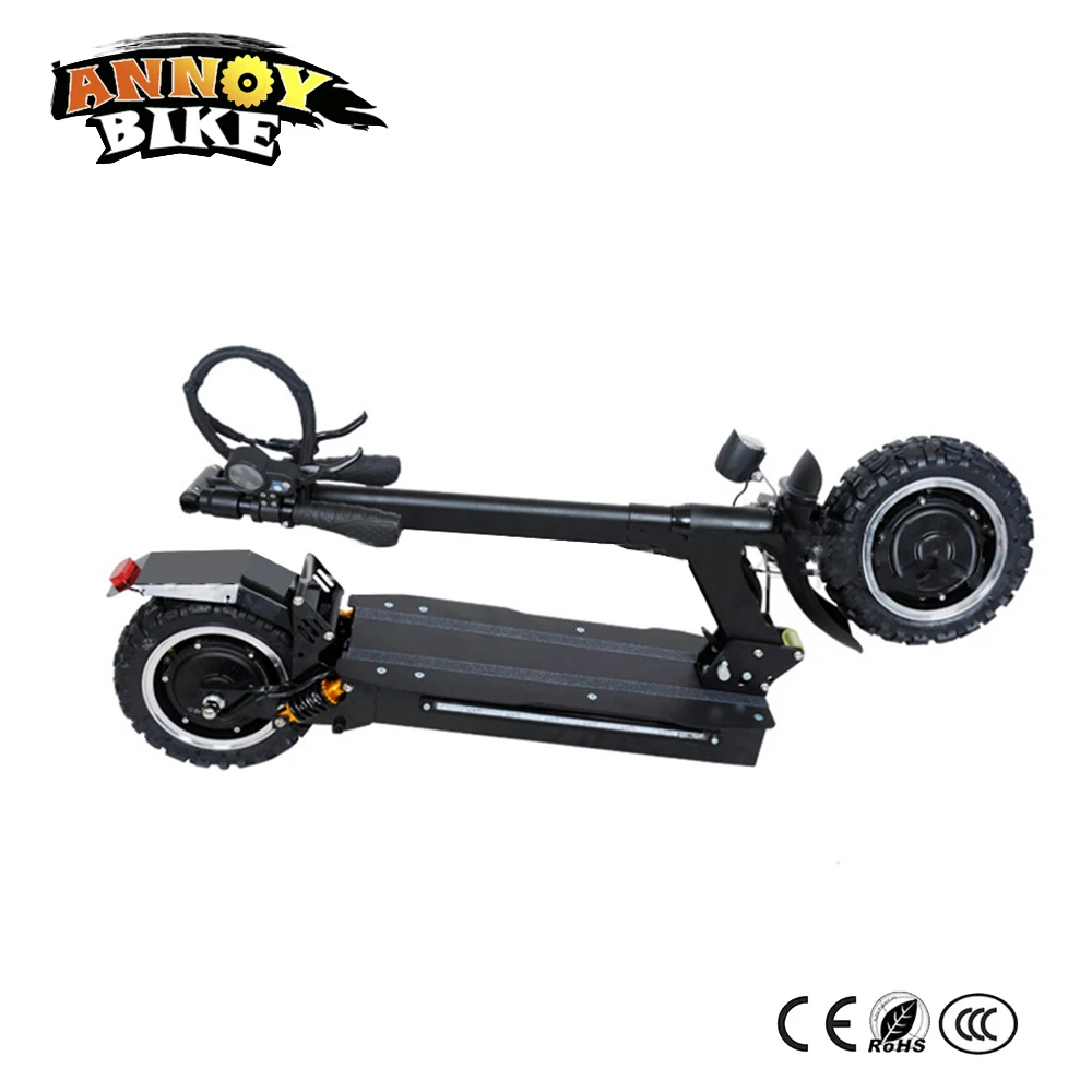 Ebike Электрический велосипед SUV Drouble Drive скутер 11 дюймов 60V3200W складной амортизатор дорожный Электрический скутер