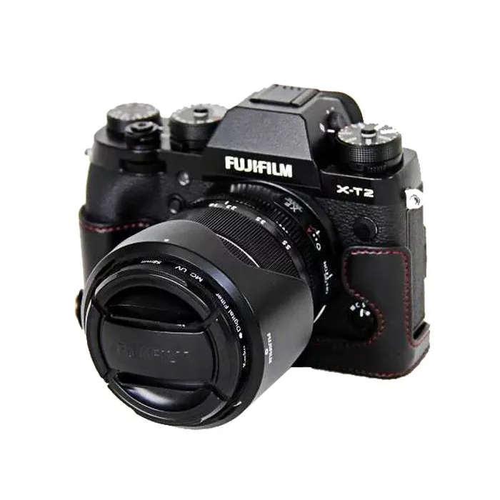 Чехол из искусственной кожи для камеры наполовину для FujiFilm XT2 XT3 FUJI X-T2 X-T3