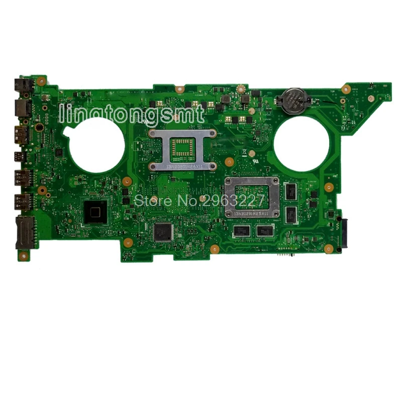 Отправить baord + N750JV материнская плата REV 2 0 GT750M Гб i7 4700HQ для For Asus N750J N750JK ноутбука