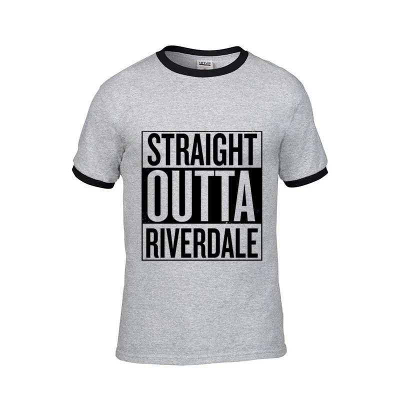 2018 Hot sale Straight Outta Riverdale Men's T-Shirt funny movie tv show cotton t shirts costume logo brand male clothing tshirt | Мужская