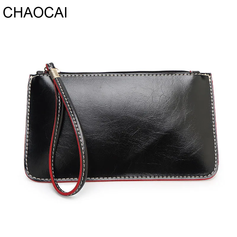 Модный женский кошелек из искусственной кожи Длинный на молнии для девушек монет