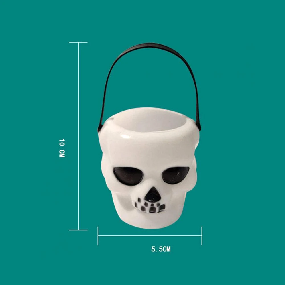 Декор для Хэллоуина ведьма колдель портативный череп конфеты чайники украшение