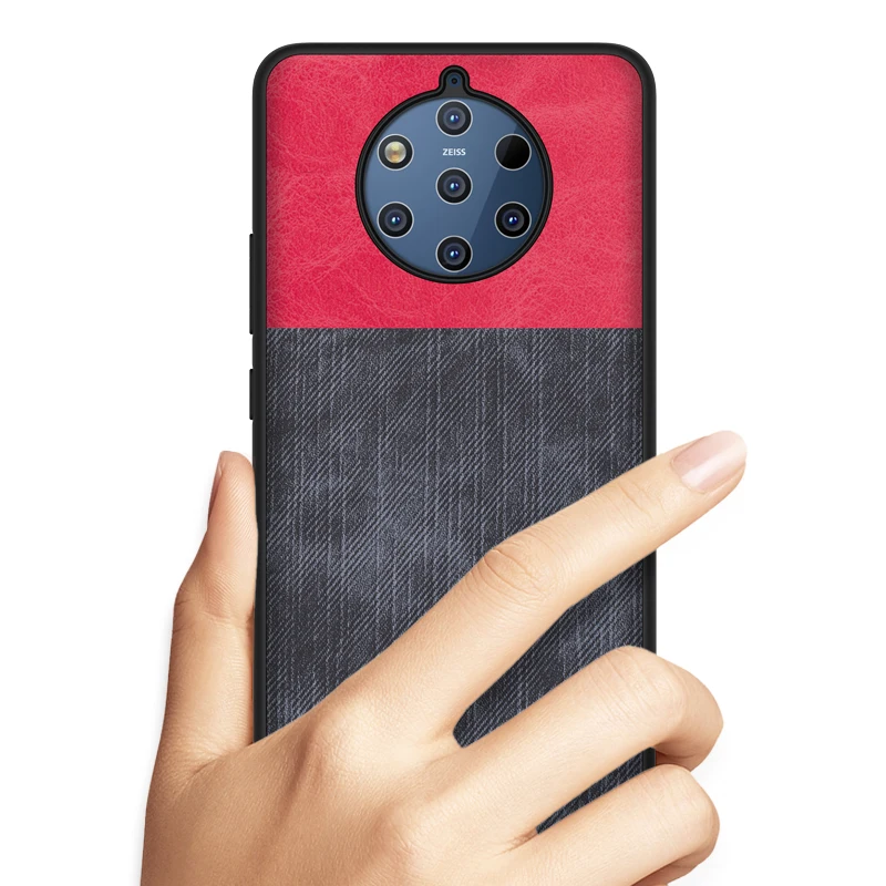 Чехол для Nokia 9 Pure View PU кожаный чехол мягкий силиконовый полное заднее покрытие