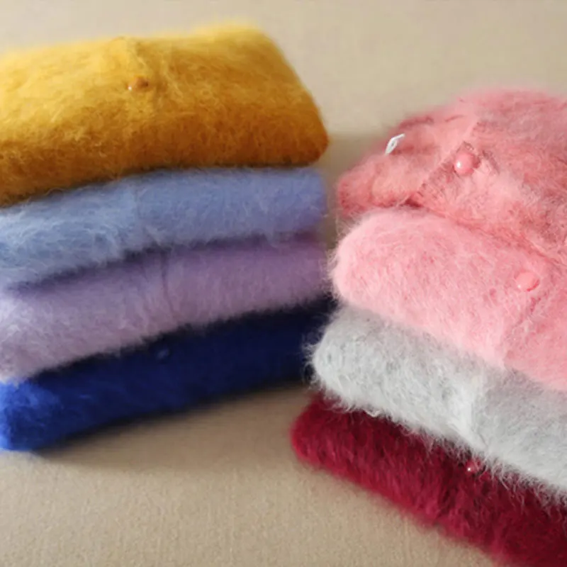 2019 New Styles Cardigan Female Long 100% Genuine Mink Cashmere Fluffy Sweater Solid Color Autumn Winter Women Cardigans Coat |