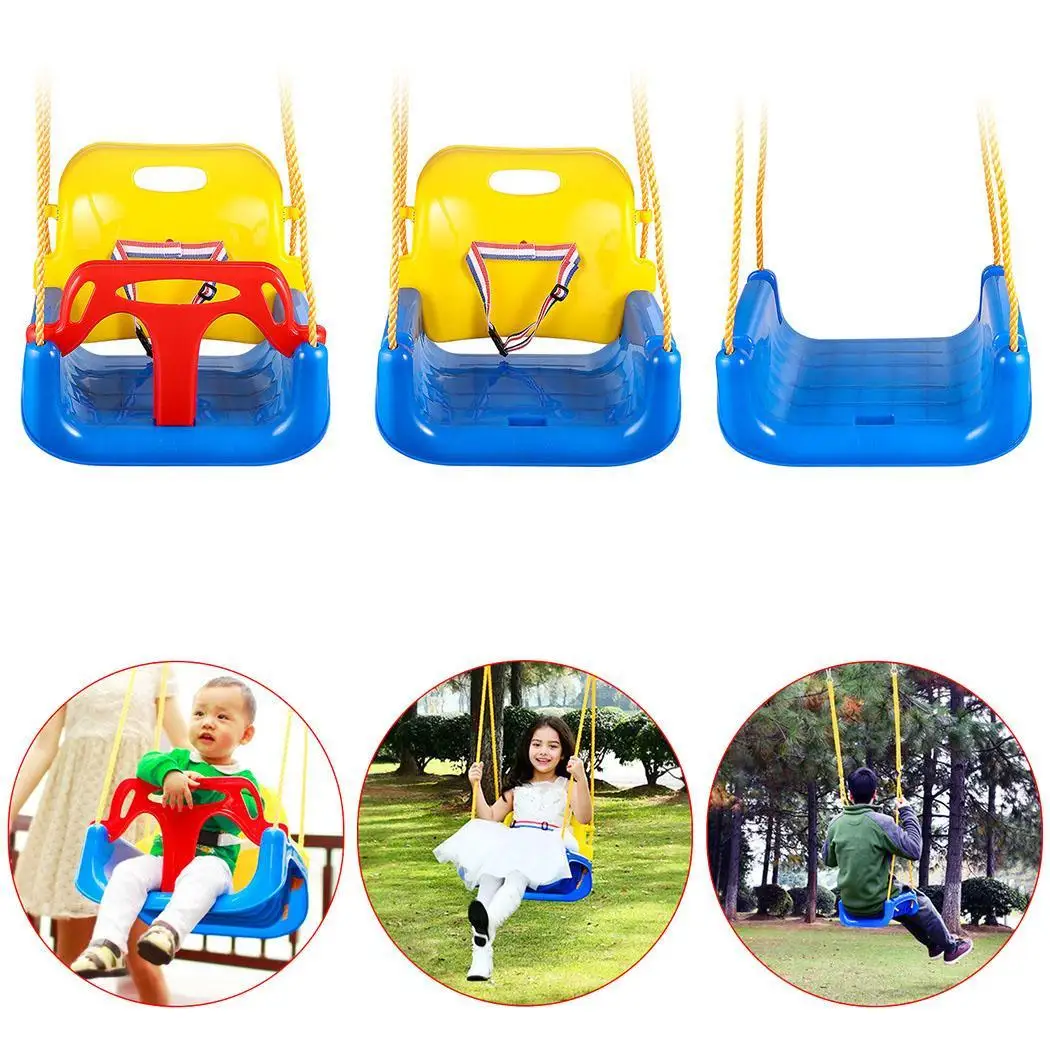 3 в 1 Jungle Gym Swing Seat Heavy Duty Chain Playground Детские уличные качели поворотные с цепью парк