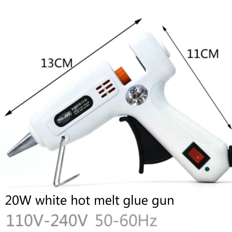 Малый 20w110v-240v50-60hz термоклея пистолет практичные стеклянные кремния провода Горячие Sol мини-бар клеевой пистолет ручной DIY инструмент материал