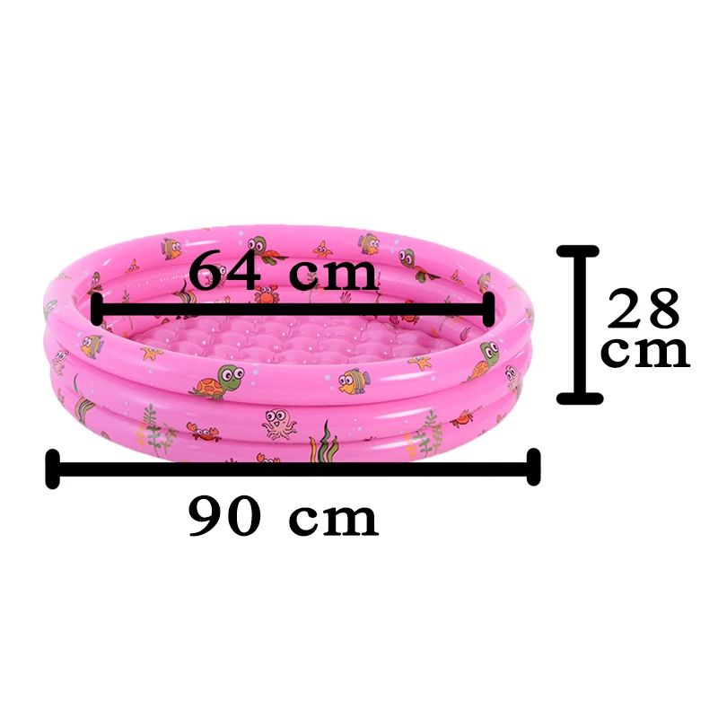 LSS00177 A-Pink Детские надувные игрушки для бассейна морской шар яма мультфильм игры мячи для сухого бассейна портативный складной бассейн дно может высвобождать воду - Цвет: LSS00177 A-Pink