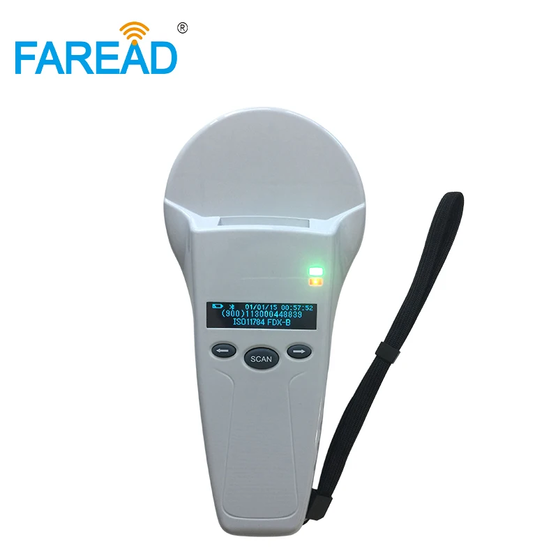 Фото FRD5100 Bluetooth-совместимый перезаряжаемый сканер, ушная бирка, RFID-считыватель идентификаторов животных, 134,2 кГц/125 кГц, микрочип для домашних животных, собак, arowana №3