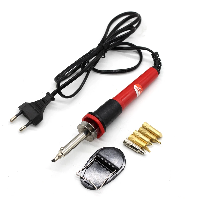 220V 30W Электрический паяльник для подключения к дровяной печи ручка эмбоссинга