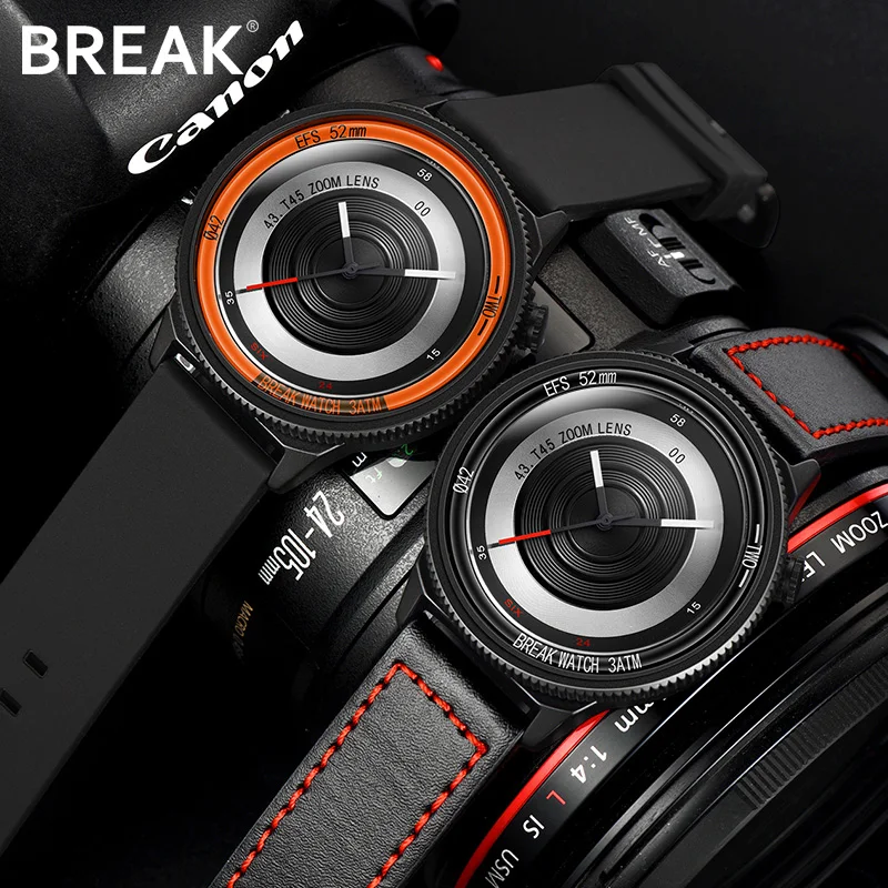 Часы наручные BREAK для влюбленных мужчин и женщин модные повседневные спортивные