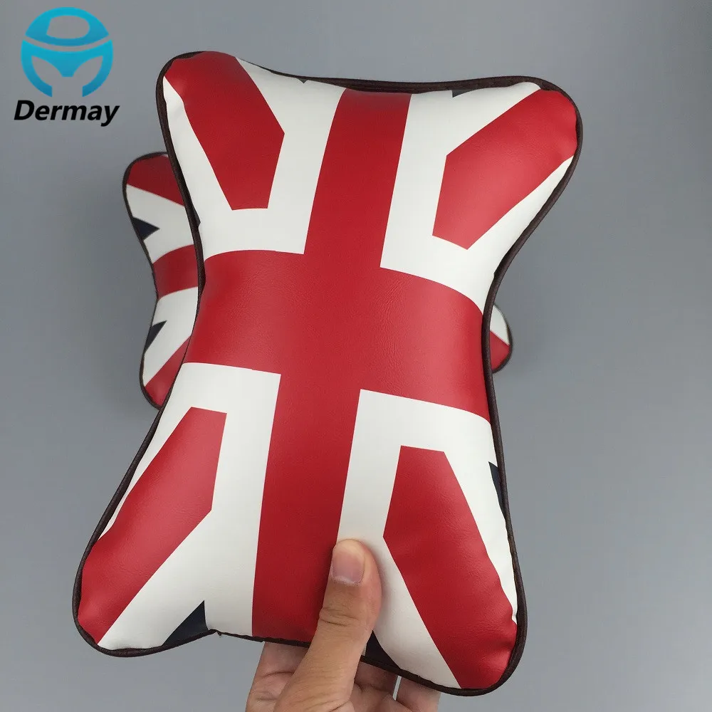 Новая Автомобильная подушка для шеи 2 шт. подголовник с флагом Союза красный