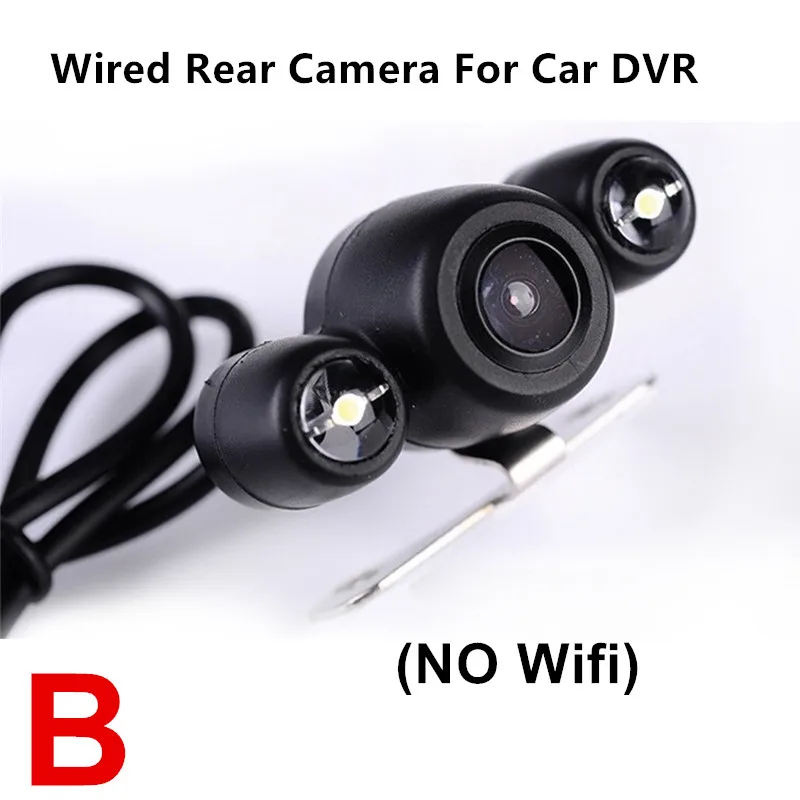 B Fonwoon Upgrade Mini Wifi HD Автомобильная камера заднего вида ночного видения Автомобильная камера заднего вида Водонепроницаемая беспроводная для IOS и Android - Название цвета: B