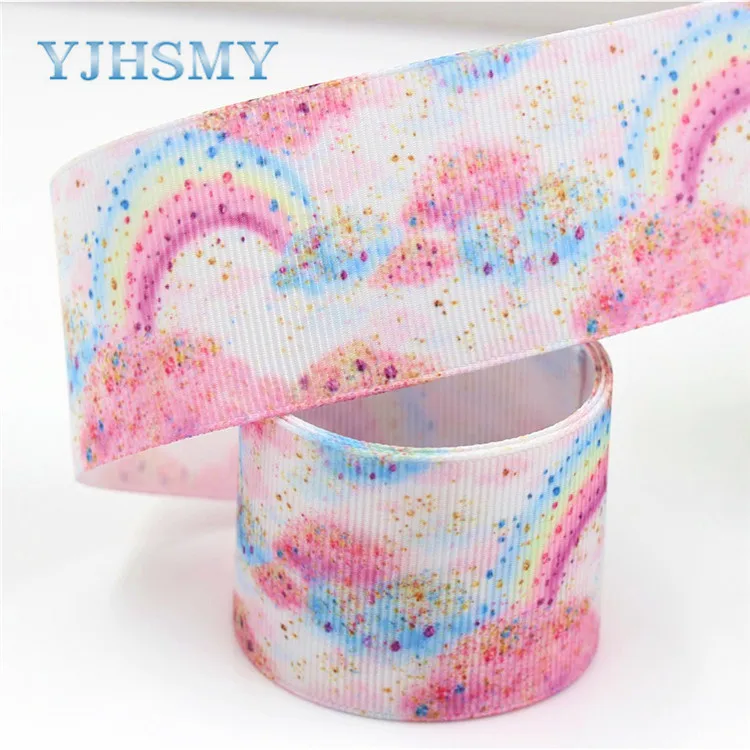 YJHSMY, G-18604-340, 38 мм 10 ярдов мультфильм печатных корсажные ленты, DIY ручной работы аксессуары для волос материал свадебный подарок обёрточная бумага - Цвет: G-18604-340