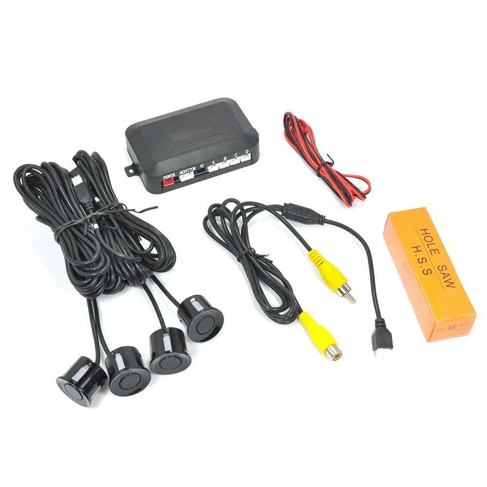 

7 Inch TFT Screen Car Rearview Mirror with Rearview Camera + 4 Parking Sensors