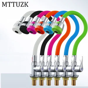 MTTUZK смеситель для кухни из твердой латуни силикагель вращение в любом направлении