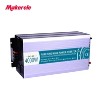 inverter 12v 110v 60hz pure sine wave solar power 4000w cooling fan 5v 500ma usb output voltage converter mkp4000 121
