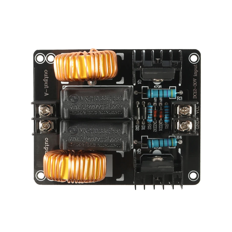 1000W 20A ZVS низкое Напряжение катушка индукционного нагрева модуль Flyback драйвер