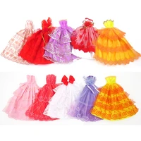 5pcsset clothes for dolls accessories 30cm doll clothes party skirt wedding dress accessories for dolls toys for girls