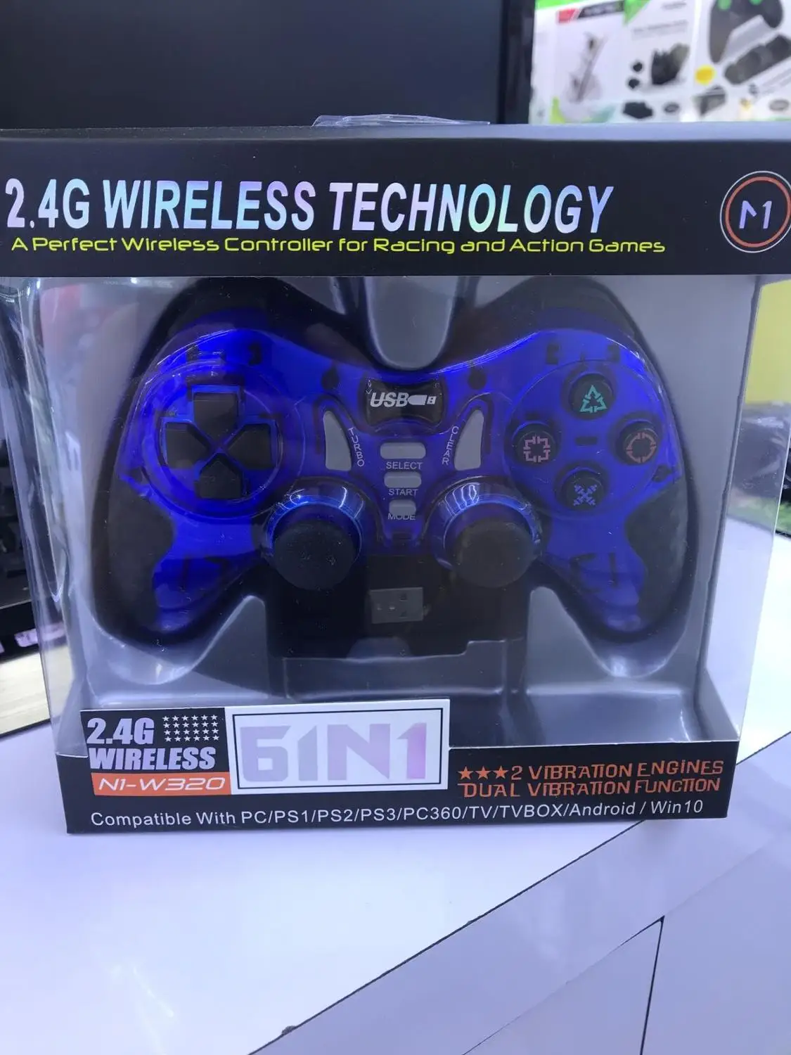 2,4G беспроводной геймпад игровой контроллер MG14 совместим с ПК, PS2, PS3, Android - Цвет: Многоцветный