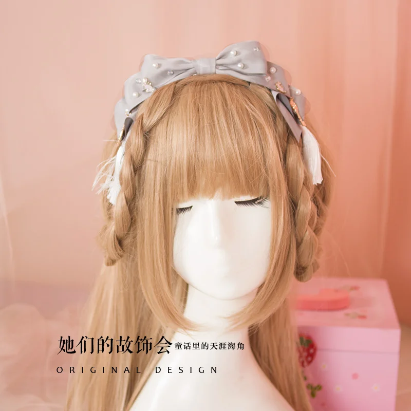 

Princess sweet lolita EVIL LAMOUR trappings Japanese Bow Headband handmade for lolita girls best choice GSH094