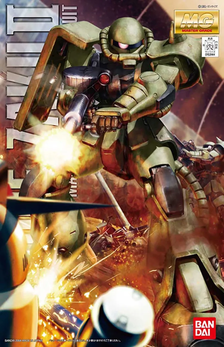 Bandai Gundam MG 1/100 MS 06F Zaku II Ver.2.0 мобильный костюм сборки модель Наборы фигурки
